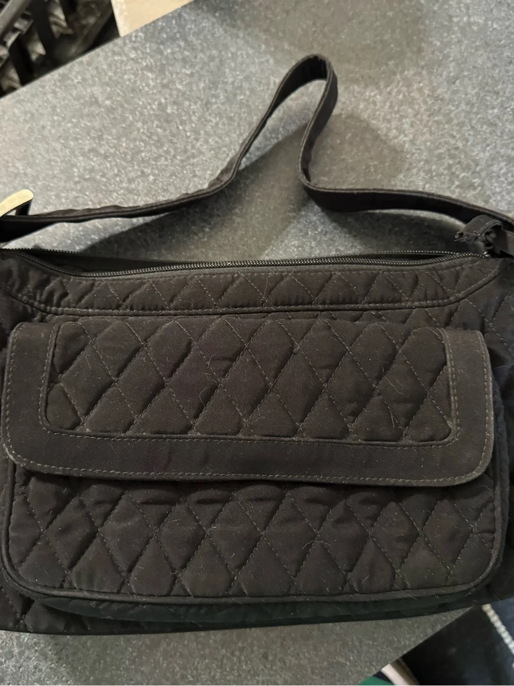 Vera Bradley black hobo bag